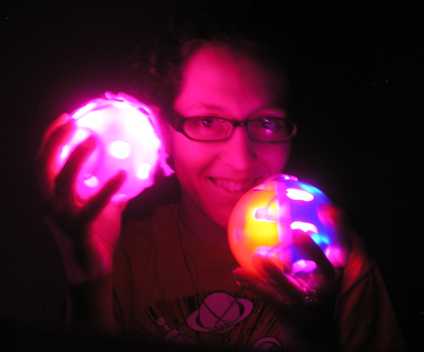 jackie holding glorbs